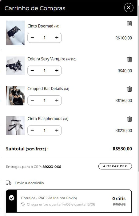 Personal Shopper | Buy from Brazil - QUEEN OF BONES - 4 items - DDP MKPBR - Brazilian Brands Worldwide