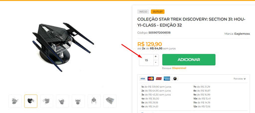 Personal Shopper | Buy from Brazil -Star Trek Collection - 17 items (DDP) MKPBR - Brazilian Brands Worldwide