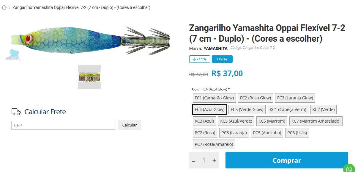 Personal Shopper | Buy from Brazil -Zangarilho Yamashita Oppai Flexível 7-2 (7 cm - Duplo) - 5 itens (DDP) MKPBR - Brazilian Brands Worldwide