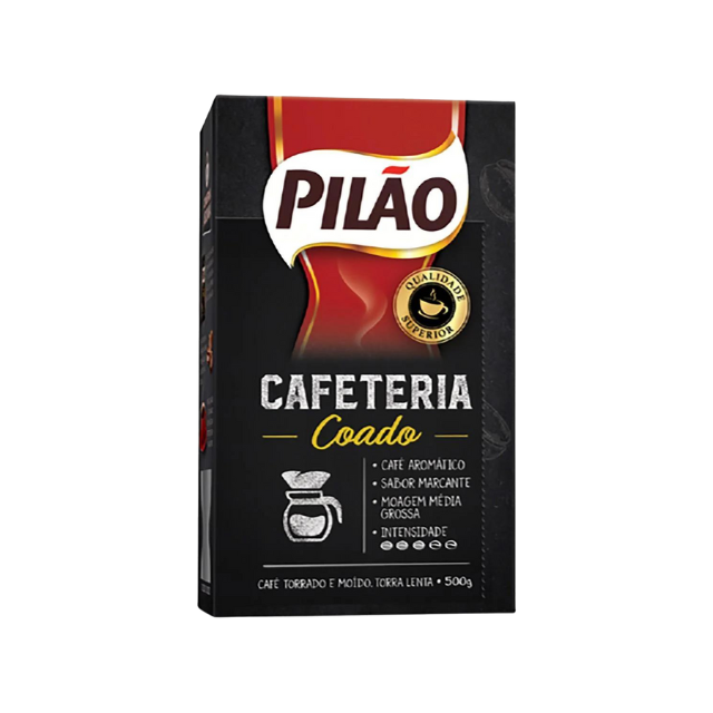 8 Pacotes de Café Pilão Cafeteria Coado Moído - 8 x 500g (17.6 oz)