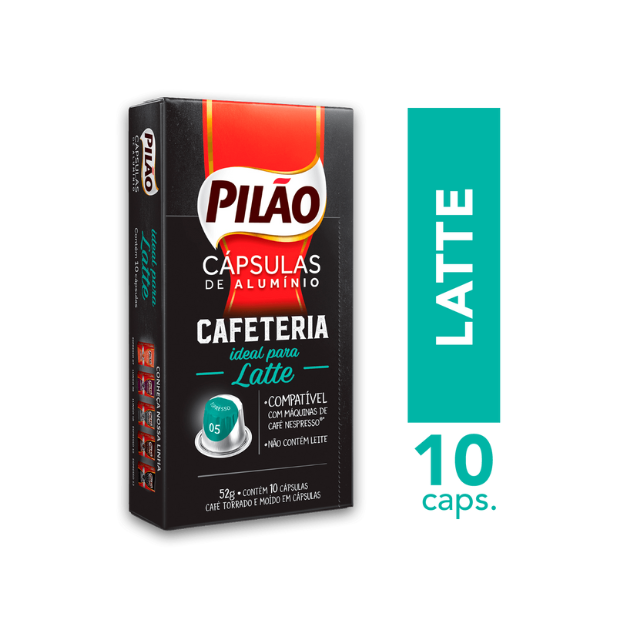8 Packs Pilão Cafeteria Coffee Capsules - Aluminum - 8 x 52g/1.83oz 10 caps - Nespresso® Compatible