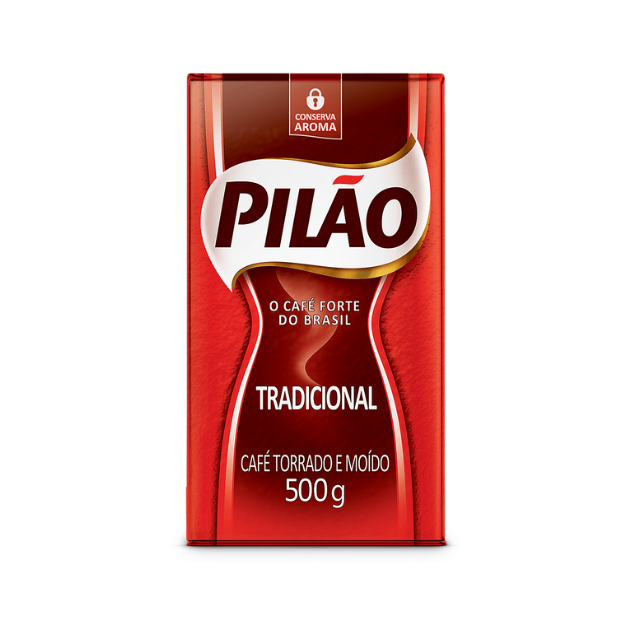 4 Packs Pilão Traditional Ground Coffee - 4 x 500g (17.6 oz)