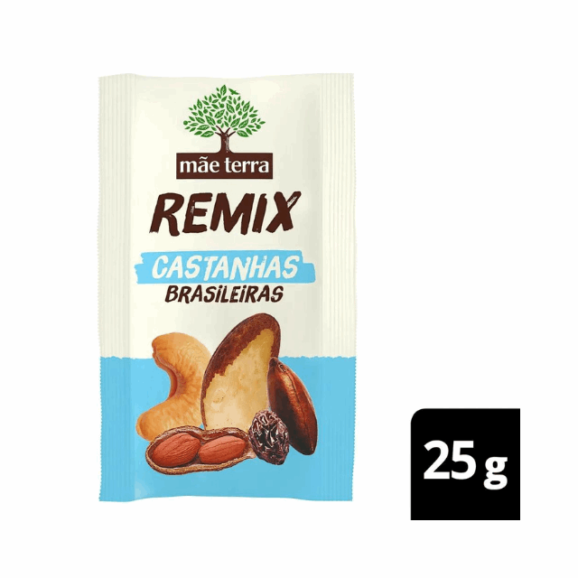 4 Packs Pocket Mix Nuts 4 x 25g (0.88 oz) Mãe Terra - Vegan