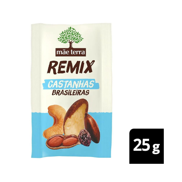 Pocket Mix Nuts 25g Mãe Terra (0,88 oz) - Vegan