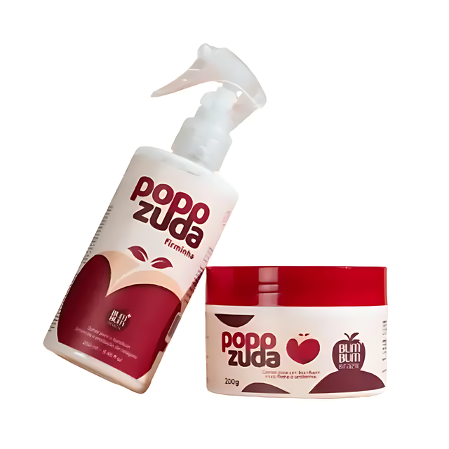 Popozuda Crème + Spray Set - Billenverzorging voor Stevige, Gladde en Gehydrateerde Huid