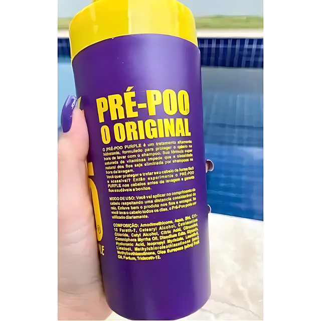 Pre-Poo Purple by Everk - Protective Hair Treatment, 500ml (17 oz) - Gold Spell