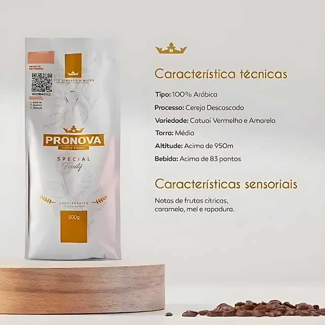 Pronova Coffee Stories Special Fruity - Ground Coffee 500g (17.64 oz)