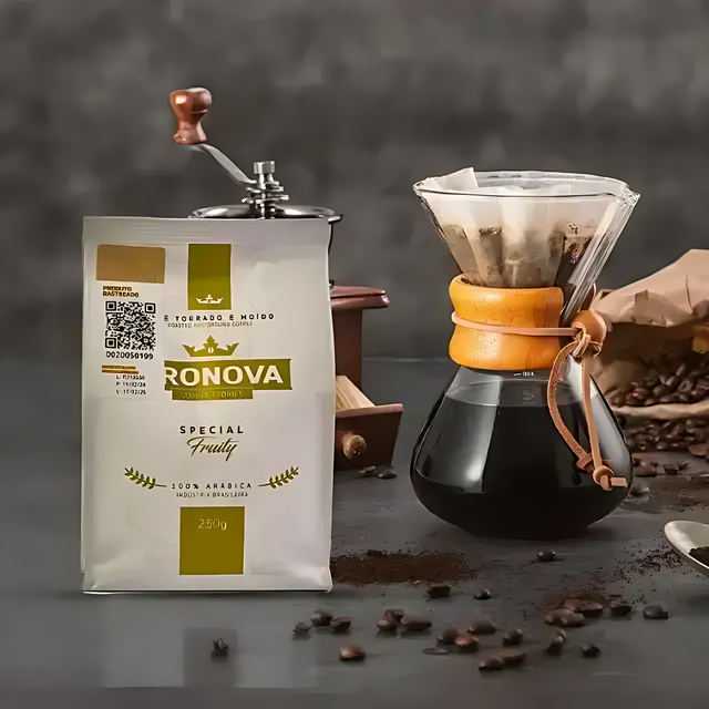 Pronova Coffee Stories Special Fruity - Premium Arabica Ground Coffee, 8.8 oz (250g)