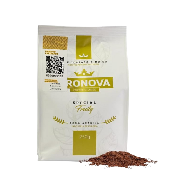 Pronova Coffee Stories Special Fruity - Premium Arabica Ground Coffee, 8.8 oz (250g)