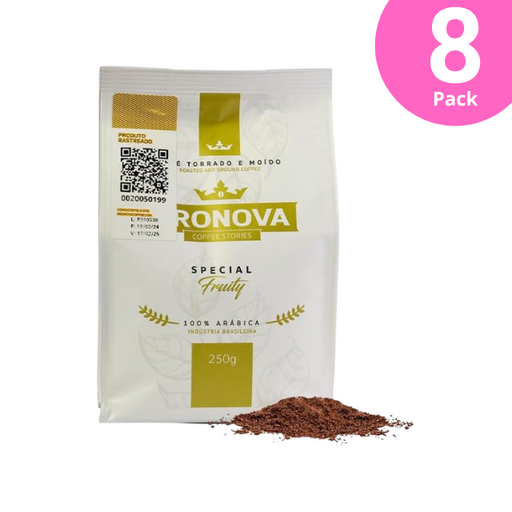 Pronova Coffee Stories Special Fruity - Premium Arabica Ground Coffee, 8.8 oz (250g)