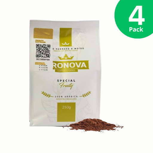 Pronova Coffee Stories Special Fruity - Premium Arabica Ground Coffee, 8.8 oz (250g)