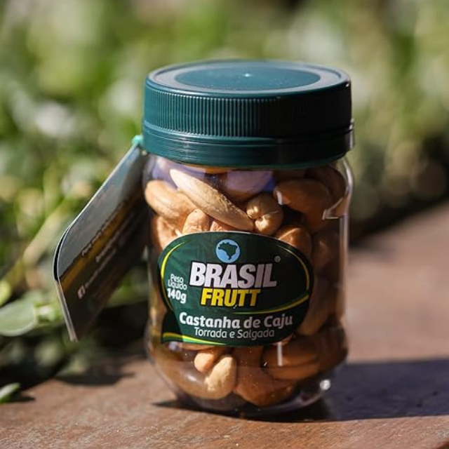 جوز الكاجو المحمص والمملح - 140 جم (4.94 أونصة) - فاكهة البرازيل