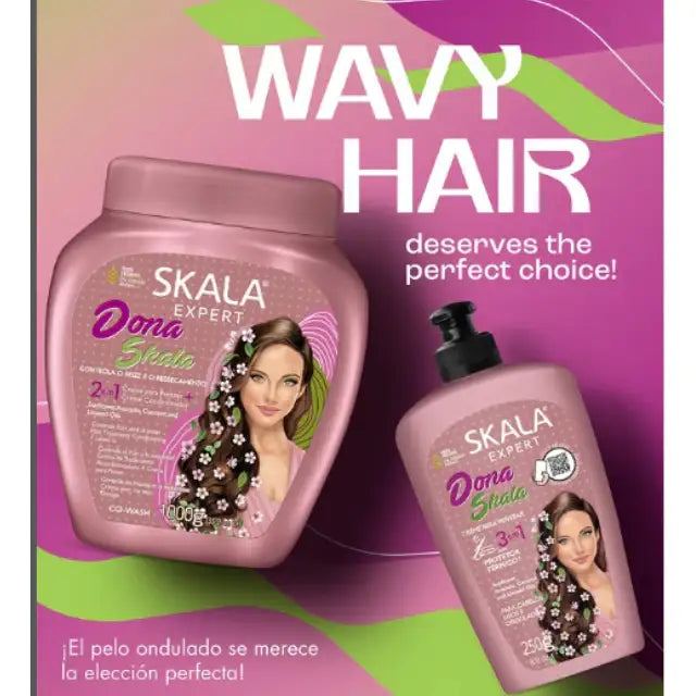  SKALA Dona Skala Super Potão Treatment Cream – 35.27 oz (1000g) for beautifully defined wavy hair – Buy now at MKPBR.COM – Worldwide Shipping