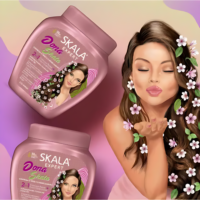 SKALA Dona Skala Super Potão Treatment Cream – 35.27 oz (1000g) for a healthy hair gloss – Buy now at MKPBR.COM – Worldwide Shipping