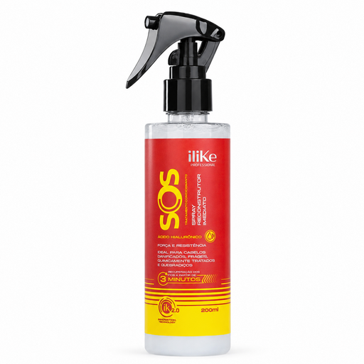 iLike Professional SOS Hyaluronic Acid Reconstructing Spray – 6.76 fl oz (200 ml) – official product image 1 – Buy now at MKPBR.COM – Worldwide Shipping