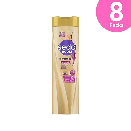 Seda Boom Hydration Shampoo - Low Sulfate Formula with Collagen & Macadamia Oil - 300ml / 10.14oz