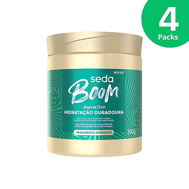 عبوة من 4 أقنعة علاجية مكثفة لترطيب طويل الأمد Seda Boom - 4 × 500g / 17.6 oz