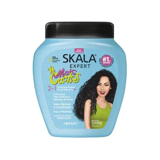 Skala #MaisCachos Ultra-Repair Styling & Treatment Cream – 35.27 oz (1000g) for ultimate curly hair solution – Buy now at MKPBR.COM – Worldwide Shipping