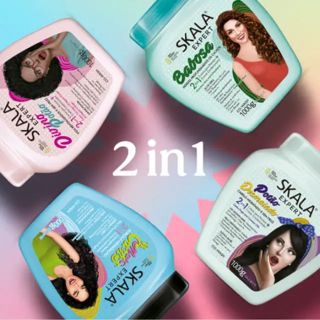 Skala #MaisCachos Ultra-Repair Styling & Treatment Cream – 35.27 oz (1000g) for multi-use haircare – Buy now at MKPBR.COM – Worldwide Shipping