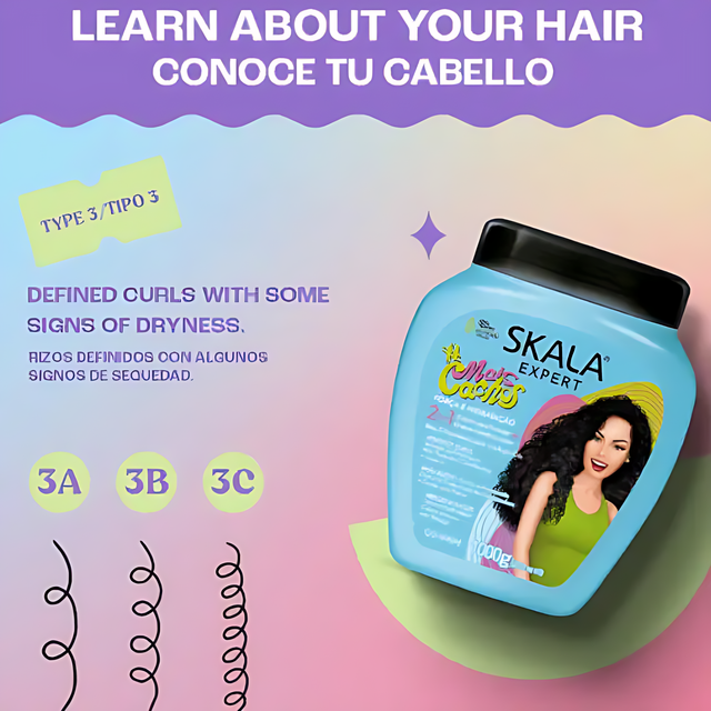 Skala #MaisCachos Ultra-Repair Styling & Treatment Cream - 2-In-1 Hair Care for Curls 35.27 oz (1000 g)