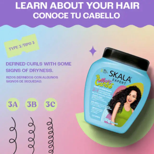 Im Trend: Skala #MaisCachos Ultra-Repair Styling- & Behandlungssahne - 2-in-1 Haarpflege für Locken 35.27 oz (1000 g)