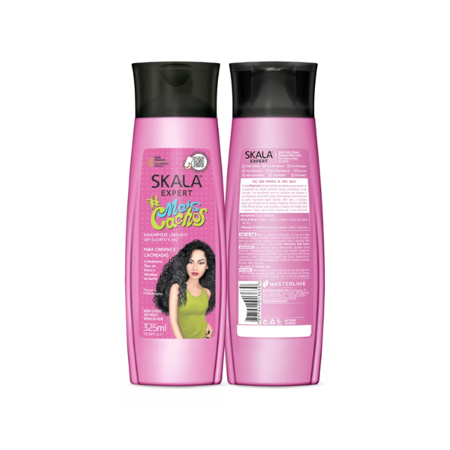 4 confezioni di shampoo e balsamo per capelli ricci vegani Skala - 4 kit da 650 ml (22 fl oz)