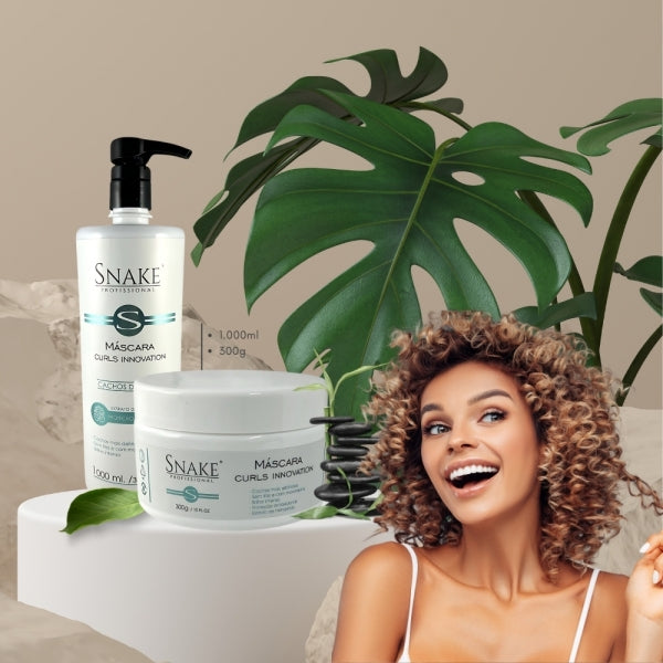 Snake Profissional Curls Innovation Hair Mask 300g Alternate – Buy now at MKPBR.COM – Worldwide Shipping