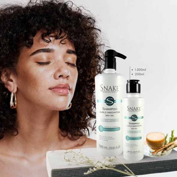 Snake Profissional Curls Innovation Shampoo 250ml Alternate – Buy now at MKPBR.COM – Worldwide Shipping