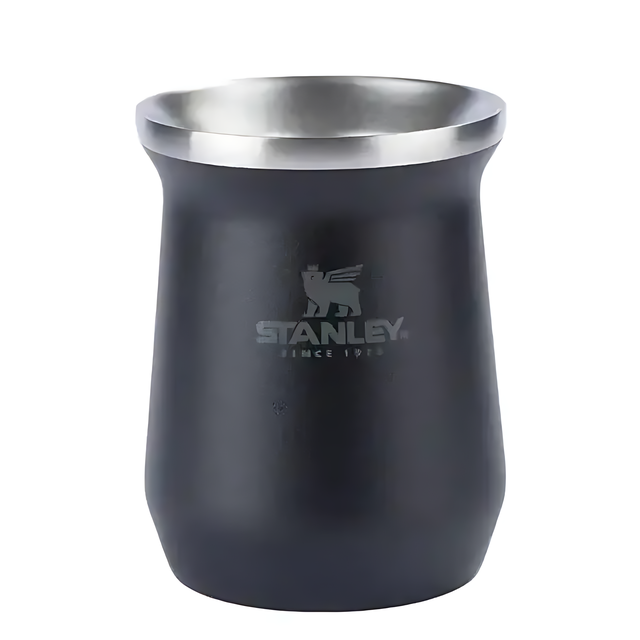 Stanley Mate Systeem Kit Thermosfles, Thermos Cuia & Bombilla Lepel - Mat Zwart | Complete Set voor Chimarrão & Tererê - Origineel