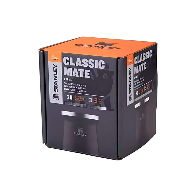 Stanley Cup Thermos Cuia Mate System - Matte Black | 236ml (8oz) | For Chimarrão & Tererê - Stainless Steel