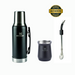 Stanley Mate System Kit Thermal Bottle, Thermos Cuia & Bombilla Spoon - Matte Black | Complete Kit for Chimarrão & Tererê - Original