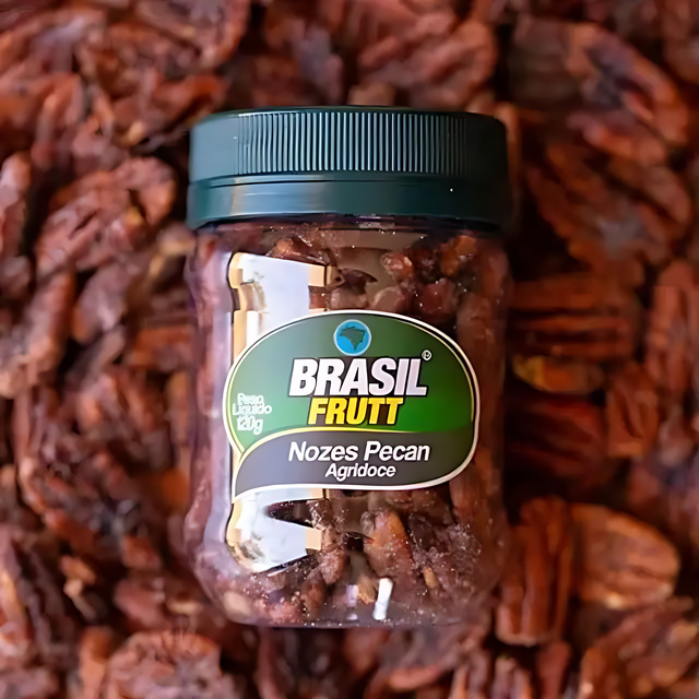8-Pack Sweet and Savory Pecan Nuts - 8 x 120g (4.23 oz) - Kosher - Brasil Frutt