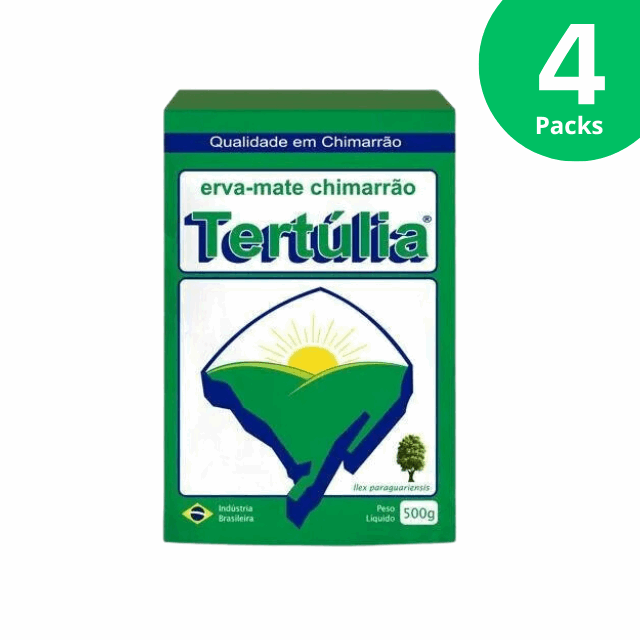 4 packs Tertúlia Chimarrão Yerba Mate Traditional - 4 x 500g (17.63 oz)