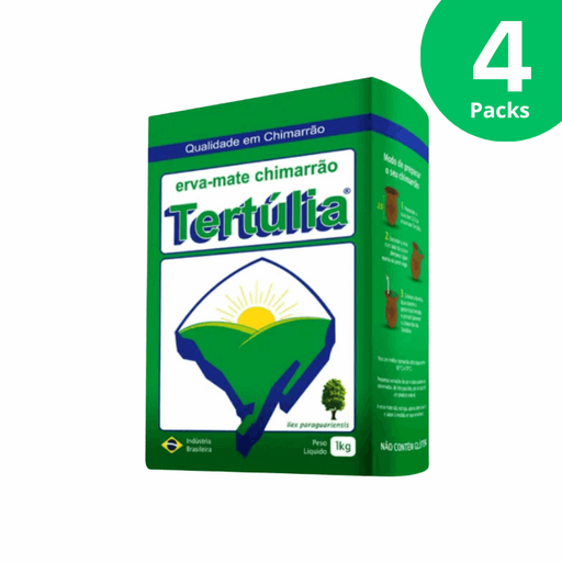 4 Packs Tertúlia Chimarrão Yerba Mate Traditional - 4 x 1kg (35.27 oz)