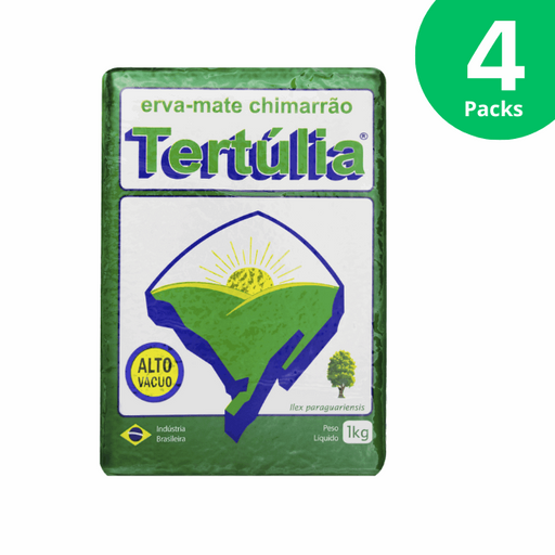 4 Packs Tertúlia Chimarrão Yerba Mate Vacuum Packed - 4 x 1kg (35.27 oz)