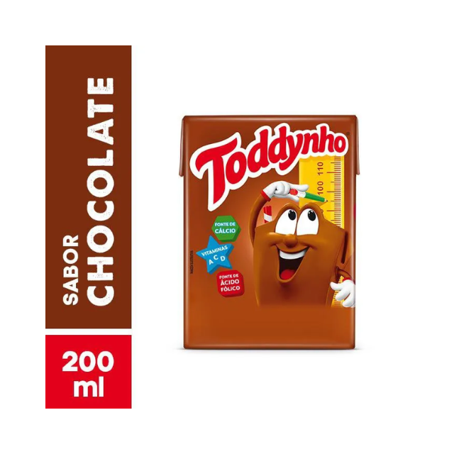 8 opakowań napoju mlecznego czekoladowego Toddynho – pudełko 8 x 200 ml