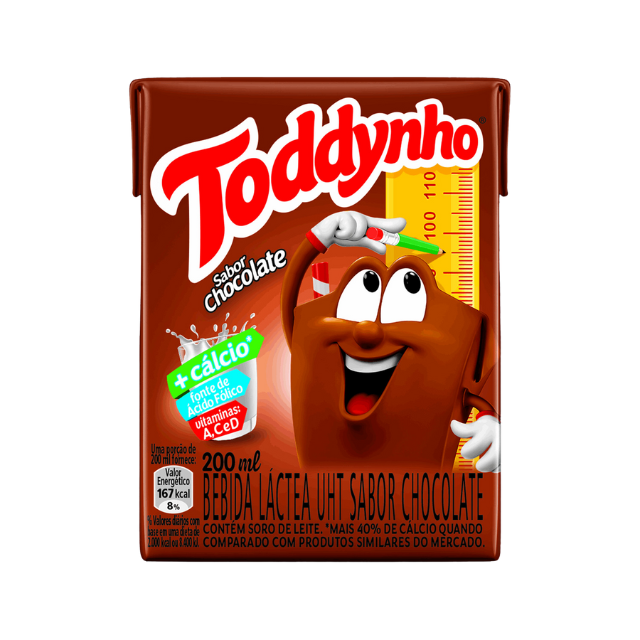 8 Packs Toddynho Chocolate Milk Drink - 8 x 200ml Box