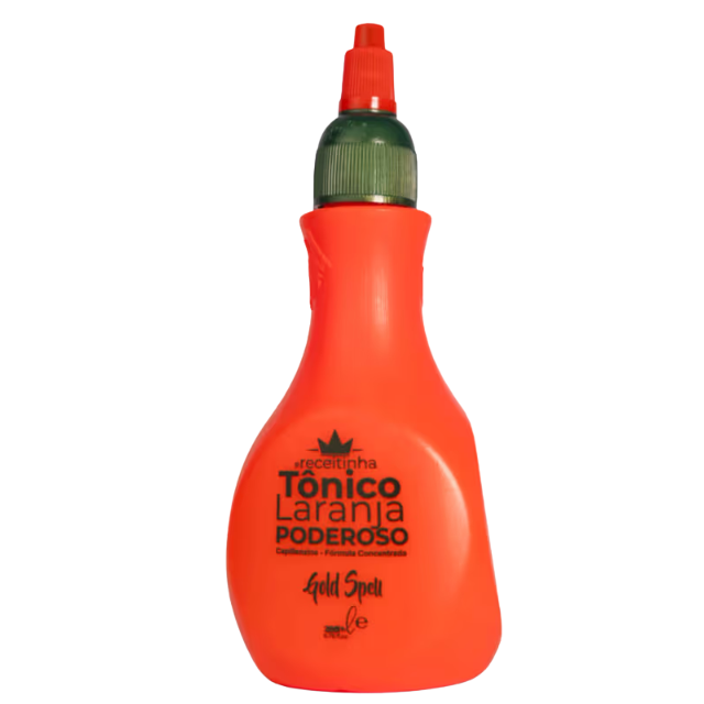 Gold Spell Co. Hair Tonic - Tônico Laranja Poderoso (Orange Powerful Tonic): Advanced Hair Growth & Anti-Hair Loss Treatment - 120ml or 200ml