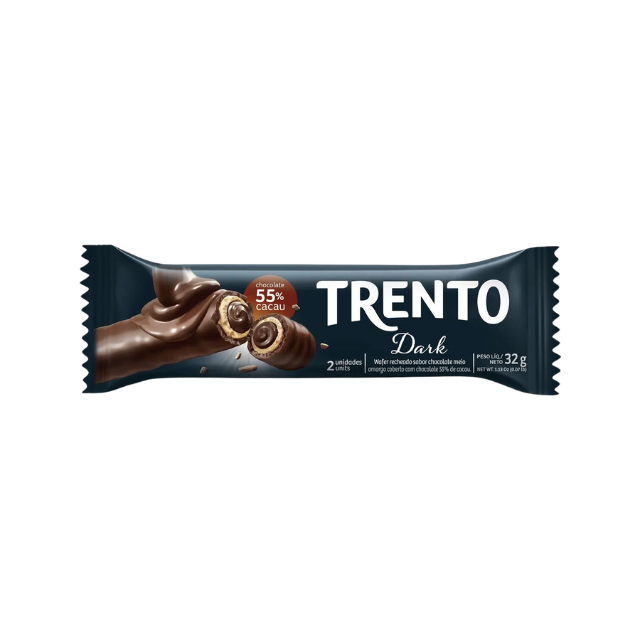 Oblea de chocolate amargo Trento 32 g (1,13 oz)