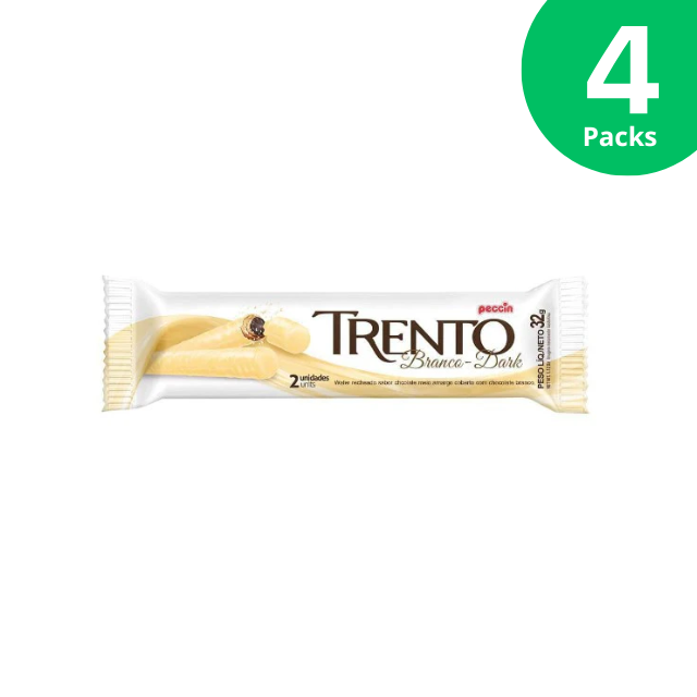 Trento Oplatky v bílé čokoládě - čokoládová náplň - 32 g - Box 16 - Peccin
