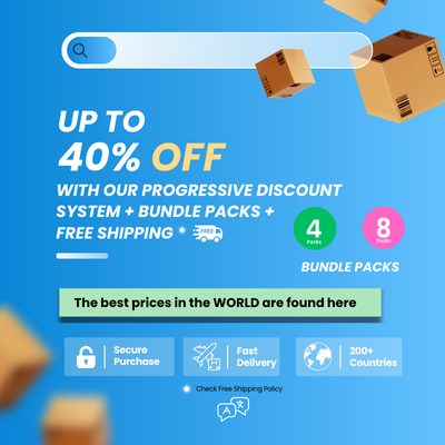 UP to 40% Off - with our Progressive Discount System + Bundle Packs +  Free Shipping