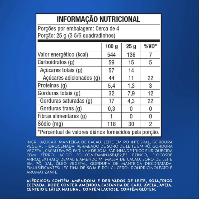 8 Packungen Ouro Branco Lacta mit weißer Schokolade gefüllter Riegel – 8 x 98 g (3,45 Unzen)