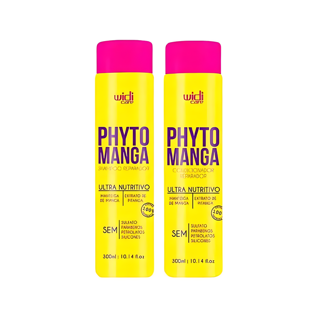 مجموعة Widi Care Phyto Manga المغذية المزدوجة: شامبو وبلسم لجميع أنواع الشعر – 10.14 fl oz (300ml) لكل منهما