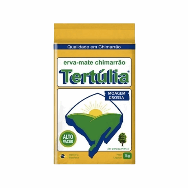 4 Packs Yerba Mate Chimarrão Tertúlia Coarse Grind - High Vacuum Packaging - 4 x 1 Kg (35.27 oz)