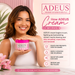 Adeus Multi-Action Intensive Body Cream for Cellulite and Stretch Marks – 10.58 oz (300g). Infographic explaining how the cream works with six powerful actions for smooth, firm skin – Buy now at MKPBR.COM – Worldwide Shipping