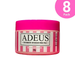 Adeus hydrating stretch mark cream 8-pack pink and white striped body cream jar 300g