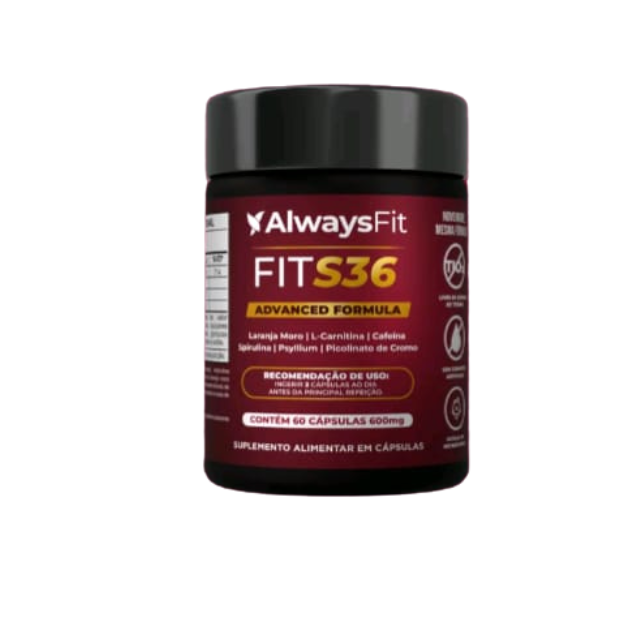 Always Fit FitS36 Daily Metabolic Balance Complex – 60 Capsules, front view – Buy now at MKPBR.COM – Worldwide Shipping