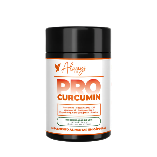 Always Fit ProCurcumin C3 Complex Advanced Joint and Bone Support – 60 Capsules, front view – Buy now at MKPBR.COM – Worldwide Shipping