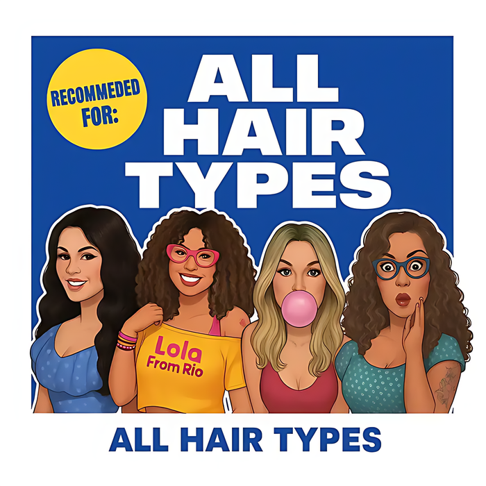 Illustration of diverse women representing all hair types for Lola Cosmetics – MKPBR.COM