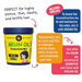 Infographic highlighting benefits and usage tips for Lola Argan Oil Reconstructive Mask – MKPBR.COM